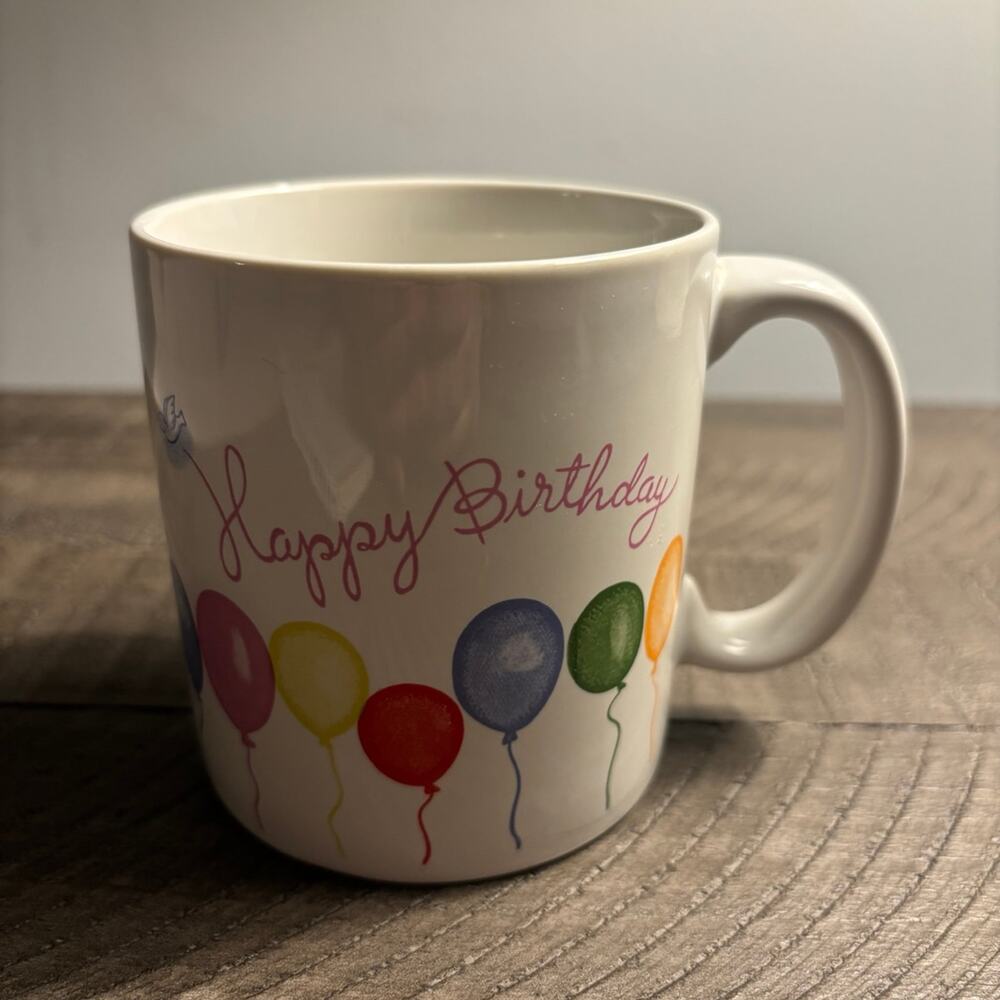 Vintage Happy Birthday Mug